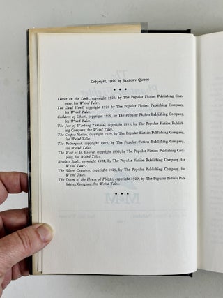The Phantom Fighter. Ten Memoirs of Jules de Grandin, sometime member of la Surety General, la Faculte de Medicine Legal de Paris, ect., etc.