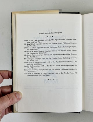 The Phantom Fighter. Ten Memoirs of Jules de Grandin, sometime member of la Surety General, la Faculte de Medicine Legal de Paris, ect., etc.