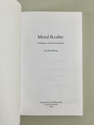 Moral Reality: A Defence of Moral Realism