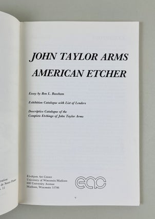 John Taylor Arms: American Etcher