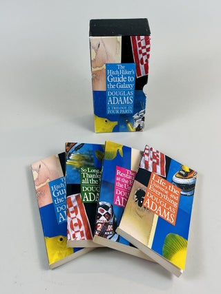 Item #641 The Hitch Hiker's Guide to the Galaxy: A Trilogy in Four Parts. Douglas Adams