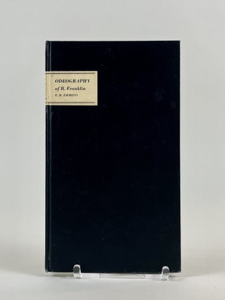Item #650 Odeography of B. Franklin. Earl H. Emmons