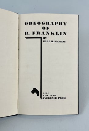 Odeography of B. Franklin.