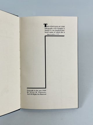 Odeography of B. Franklin.