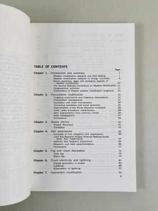 Summary Report; Weather Modification Fiscal Years 1969, 1970, 1971