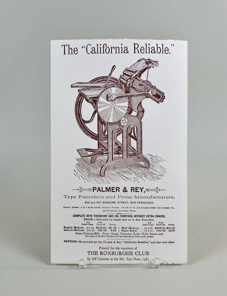 Item #694 The California Reliable