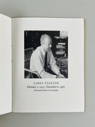 Descanse en Paz, Amigo Mio. Carey Stanton. February 1923 - December 1987