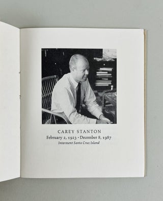 Descanse en Paz, Amigo Mio. Carey Stanton. February 1923 - December 1987