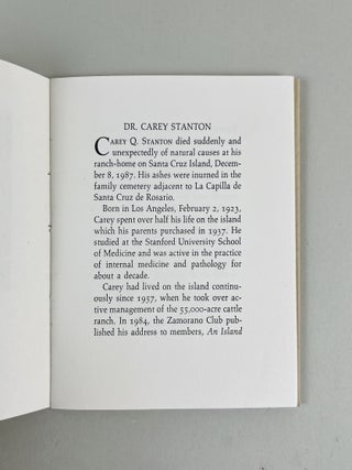 Descanse en Paz, Amigo Mio. Carey Stanton. February 1923 - December 1987