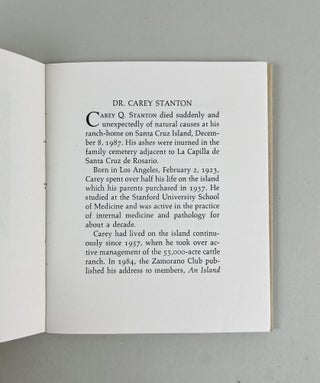 Descanse en Paz, Amigo Mio. Carey Stanton. February 1923 - December 1987