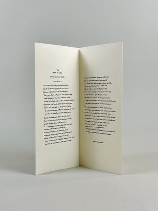The Book of Life, a Bibliographical Melody