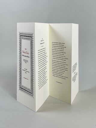 The Book of Life, a Bibliographical Melody
