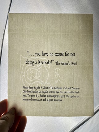 You have no excuse for not doing a keepsake!