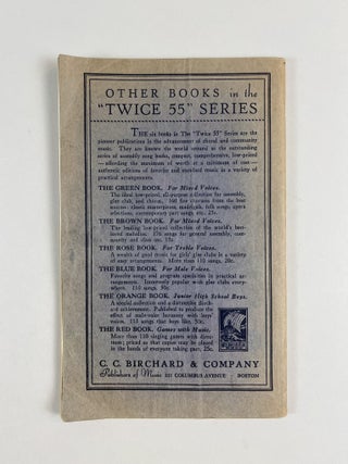 Twice 55 Community Songs for Male Voices. The Blue Book