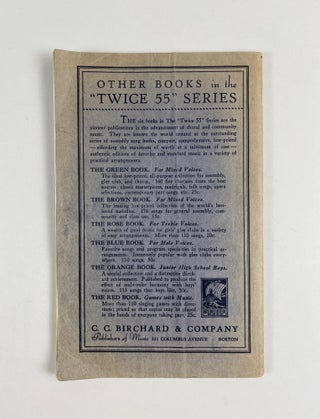 Twice 55 Community Songs for Male Voices. The Blue Book
