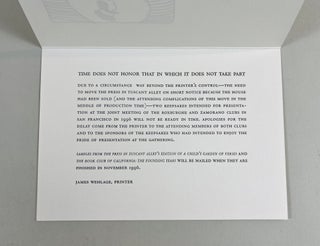 A Rain Check for Two Keepsakes