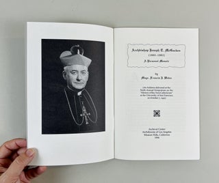 Archbishop Joseph T. McGucken (1902 - 1983). A Personal Memoir. (An Address delivered at the Tenth Annual Symposium on the "History of Bay Area Catholicism" at the University of San Francisco on October 7, 1995). Archival Center, Archdiocese of Los Angeles, Mission Hills, California, 1996.