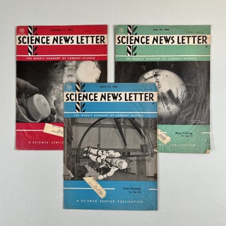 Item #745 Science News Letter, lot of three weekly magazines, 1965