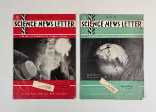 Science News Letter, lot of three weekly magazines, 1965