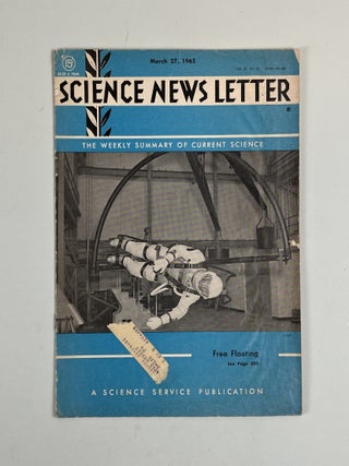 Science News Letter, lot of three weekly magazines, 1965