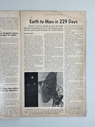 Science News Letter, lot of three weekly magazines, 1965