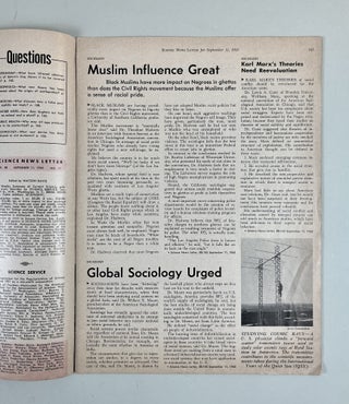 Science News Letter, lot of three weekly magazines, 1965