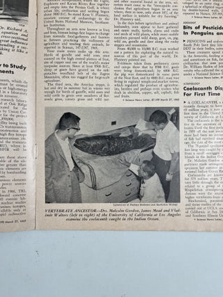Science News Letter, lot of three weekly magazines, 1965