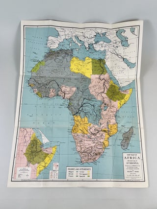 Item #751 New Map of Africa with Inset Map of Ethiopia