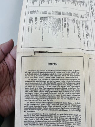 New Map of Africa with Inset Map of Ethiopia
