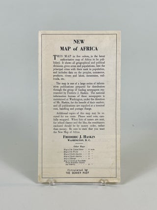 New Map of Africa with Inset Map of Ethiopia