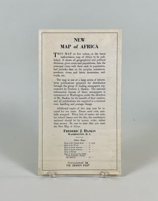 New Map of Africa with Inset Map of Ethiopia