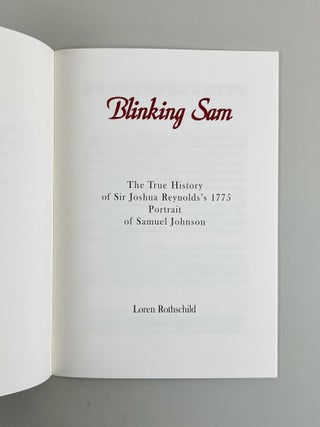 Blinking Sam. The True History of Sir Joshua Reynolds's 1775 Portrait of Samuel Johnson
