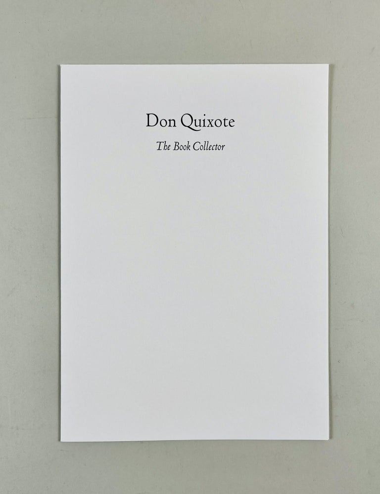 Item #775 Don Quixote The Book Collector