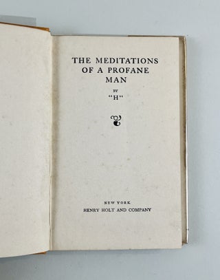 The Meditations Of A Profane Man