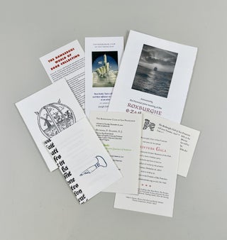 Item #786 Assortment of eight invitations to Roxburghe Club meetings and events from 2009 to 2011