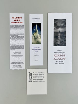 Assortment of eight invitations to Roxburghe Club meetings and events from 2009 to 2011