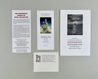 Assortment of eight invitations to Roxburghe Club meetings and events from 2009 to 2011